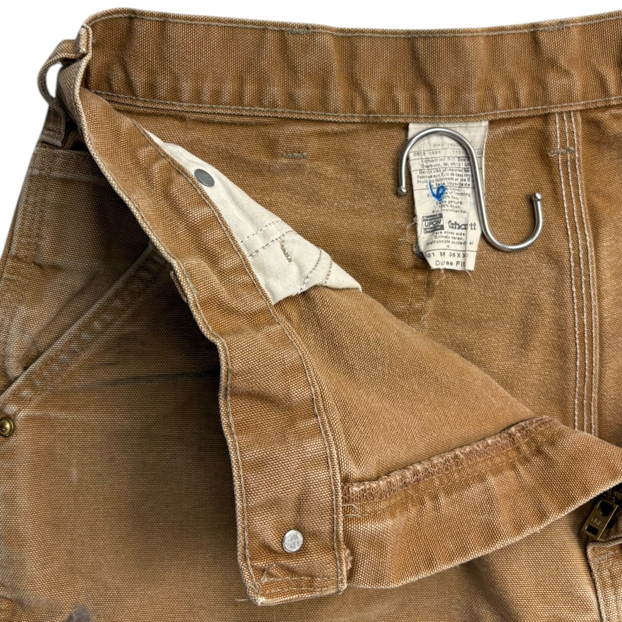 Vintage Carhartt Double Knee Bottom Dark Tan