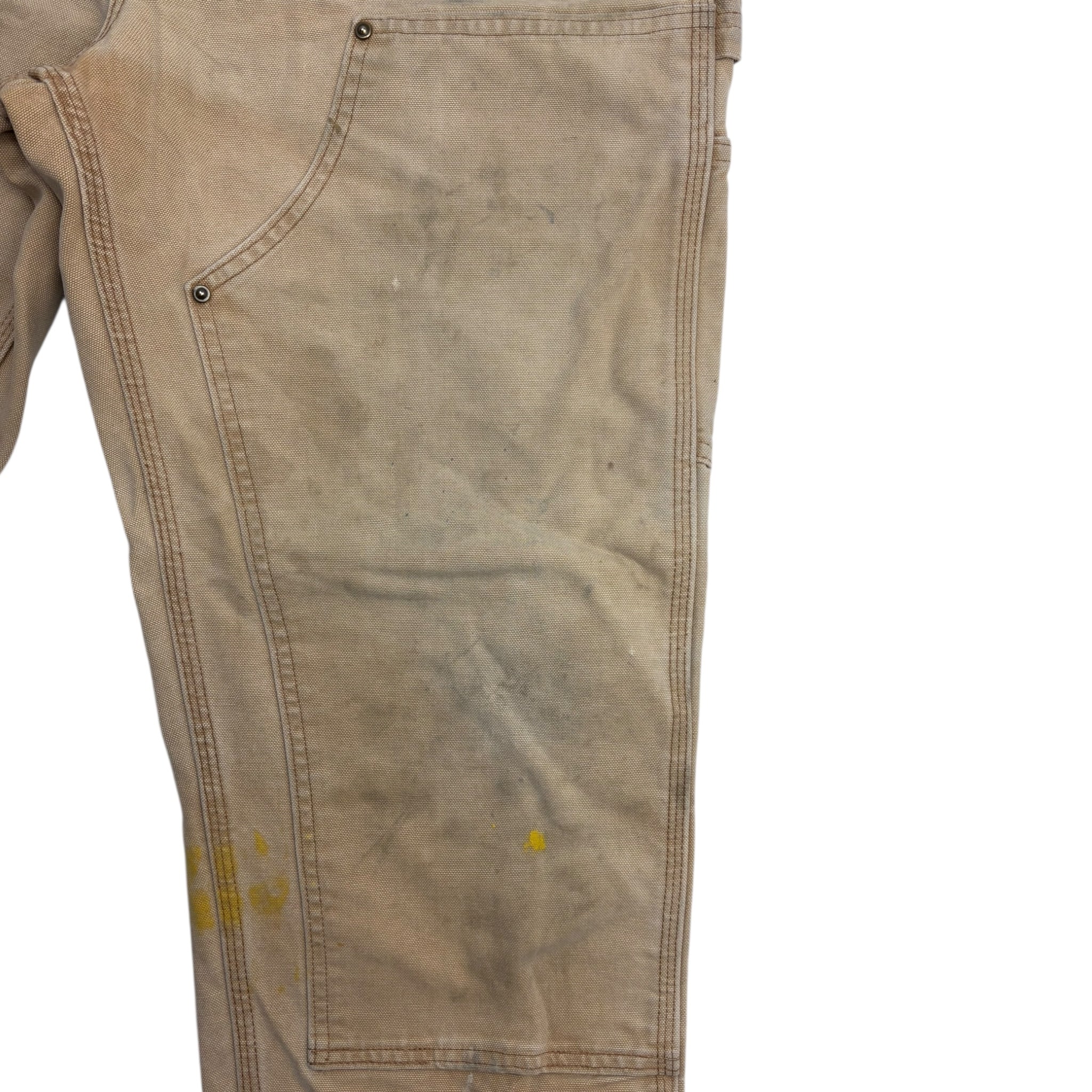Vintage Carhartt Double Knee Bottoms Faded Beige