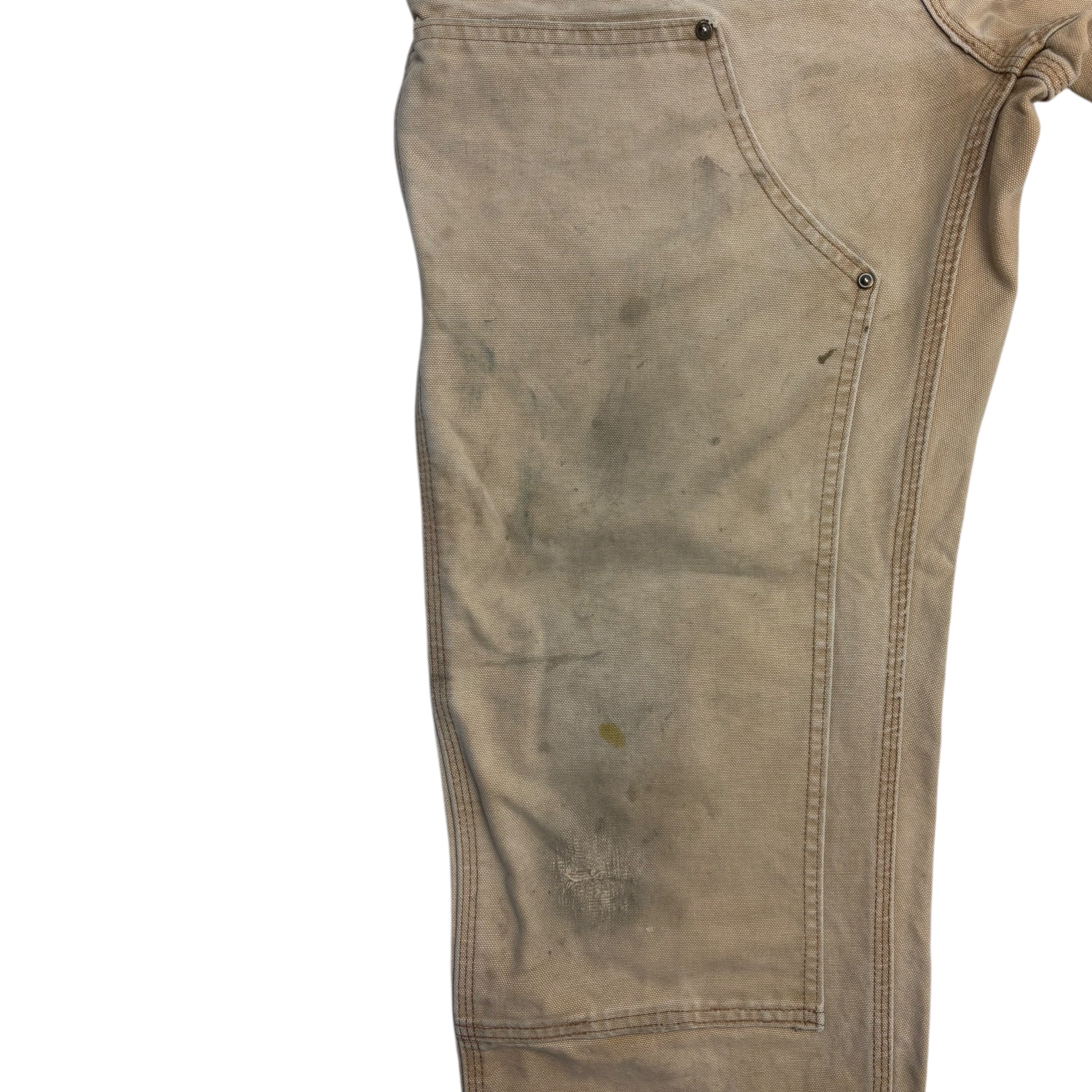 Vintage Carhartt Double Knee Bottoms Faded Beige