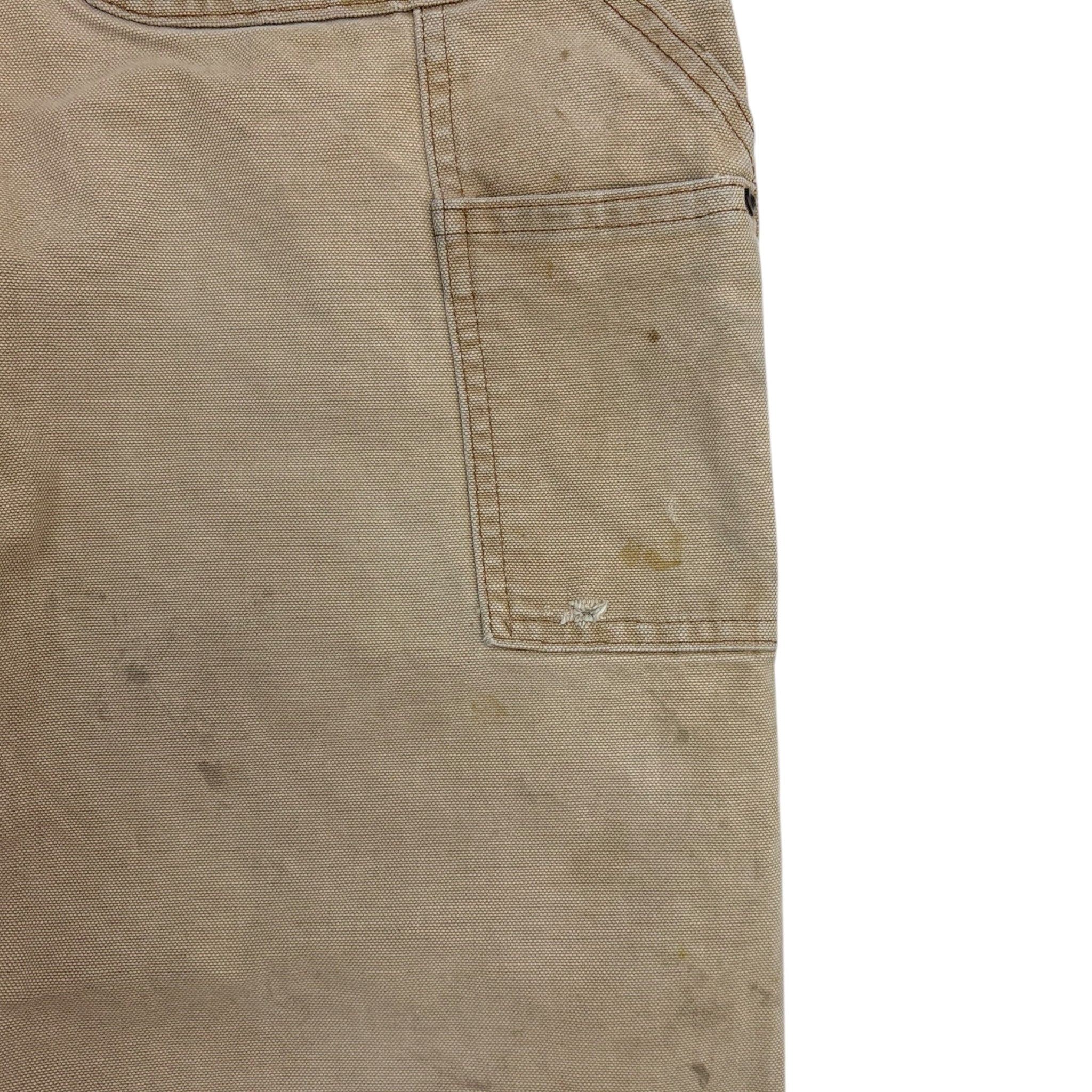 Vintage Carhartt Double Knee Bottoms Faded Beige