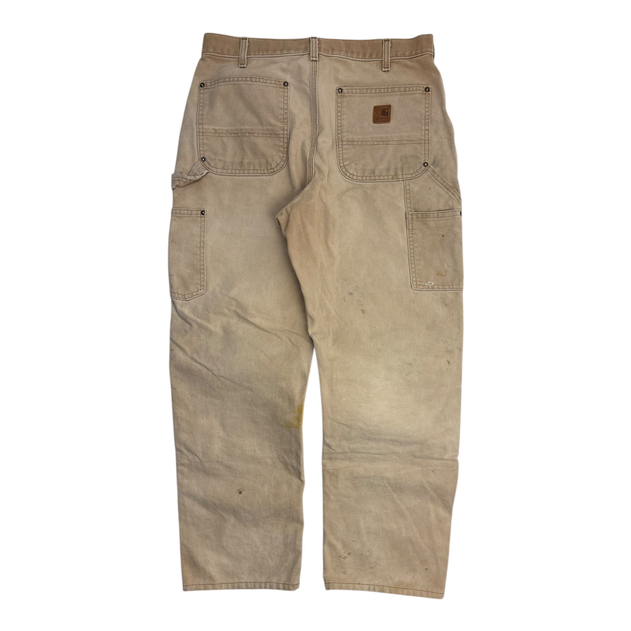 Vintage Carhartt Double Knee Bottoms Faded Beige