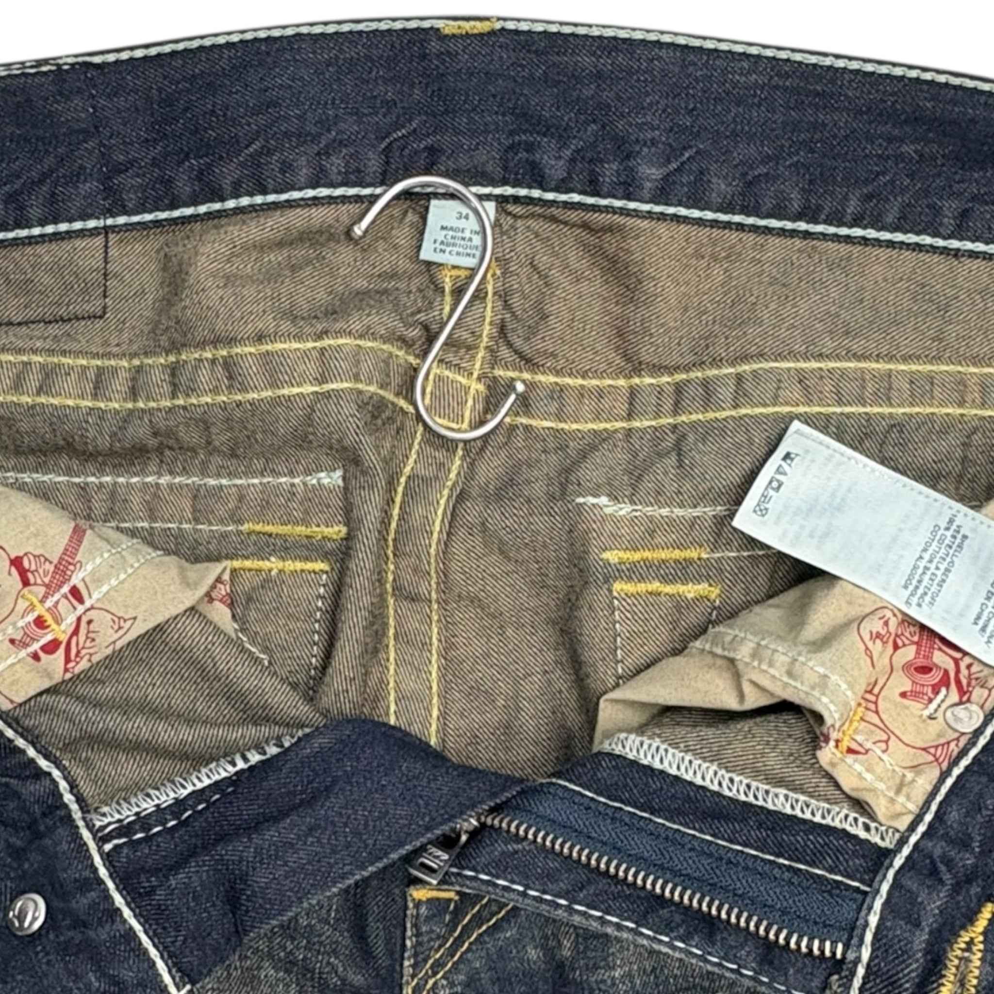 Vintage True Religion Straight Fit Ripped Denim Pant