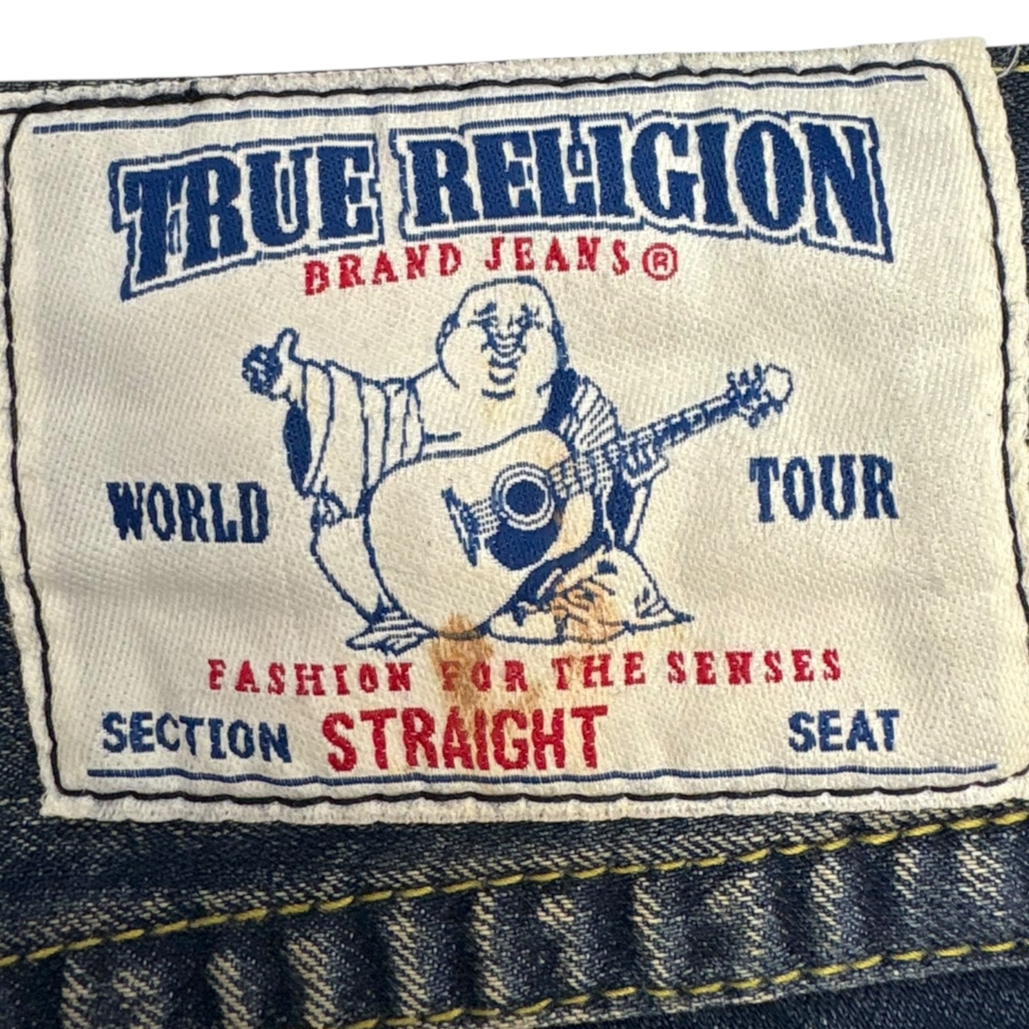 Vintage True Religion Straight Fit Ripped Denim Pant