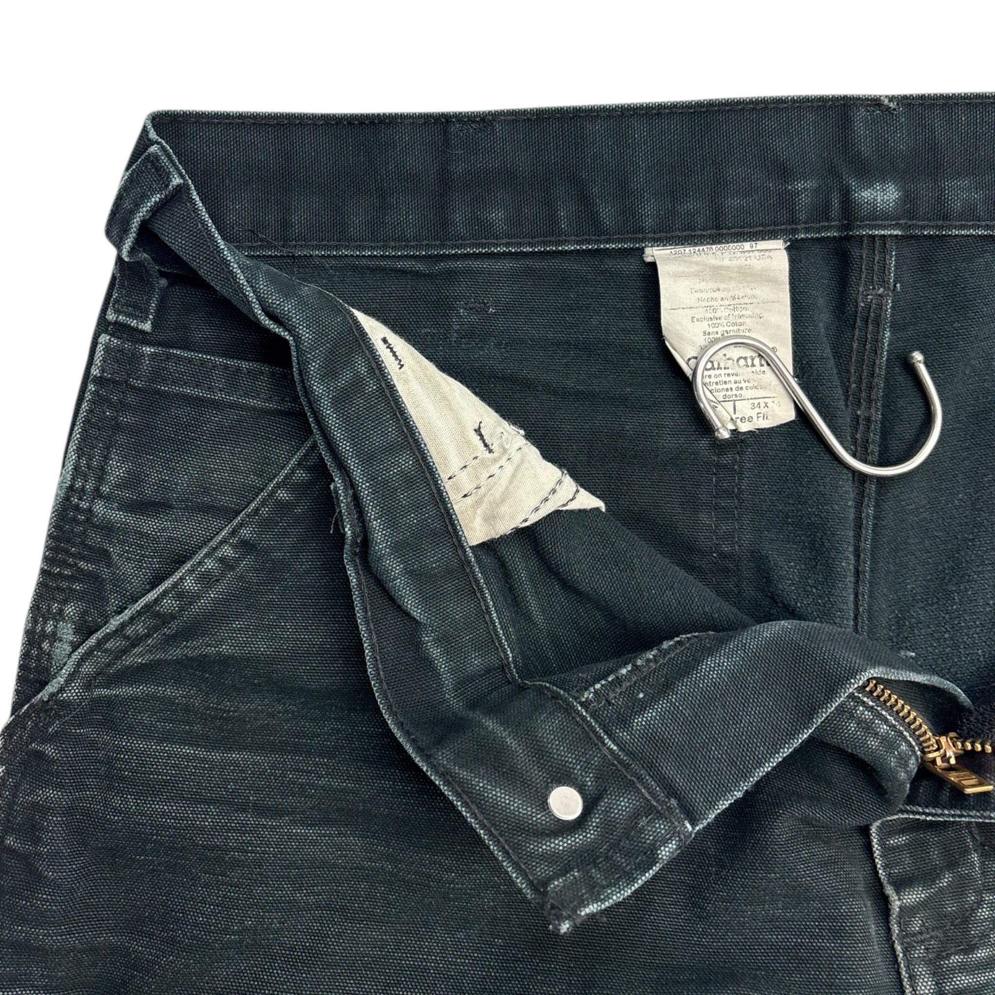 Vintage Faded Black Carhartt Carpenter Pant