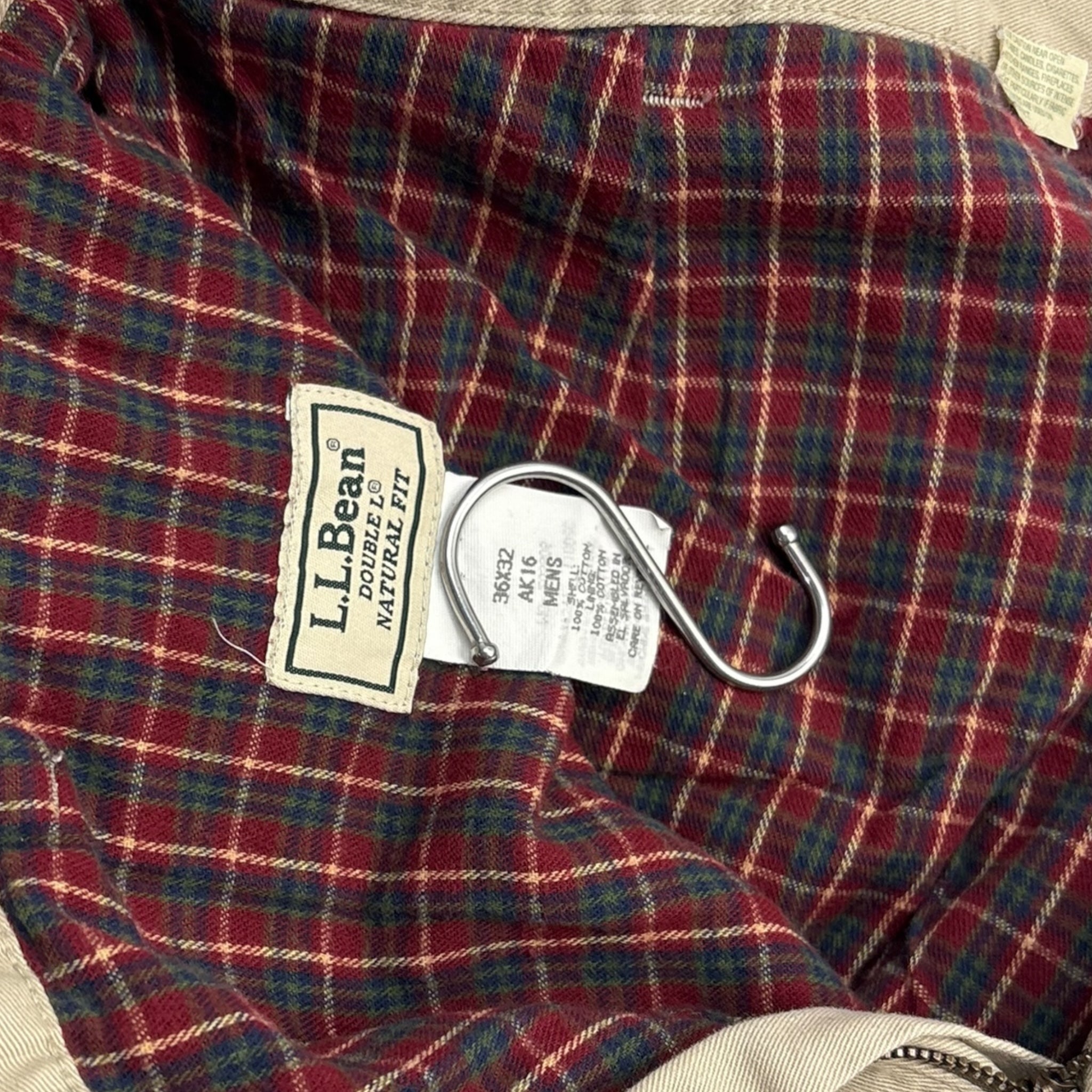 Vintage LL.Bean Beige Lined Trousers