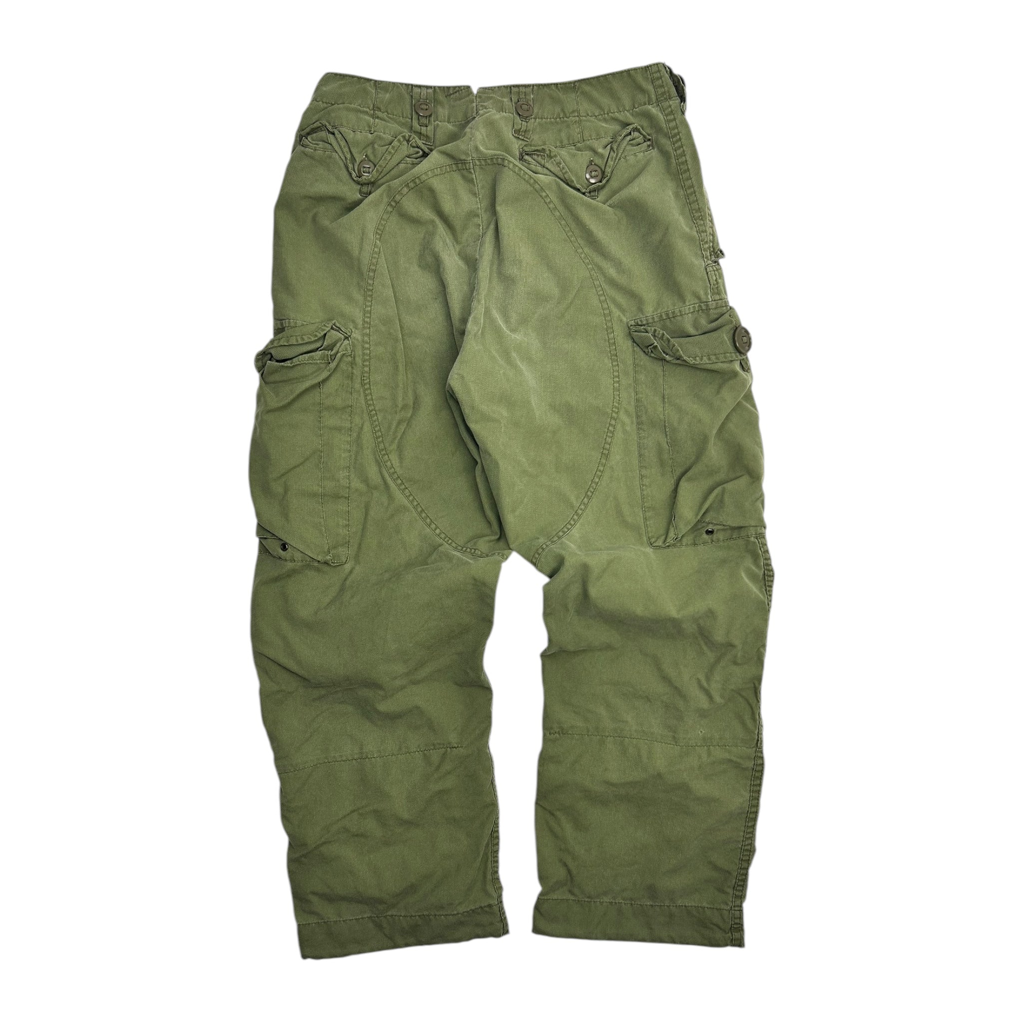 Vintage Olive Army Cargo Pants