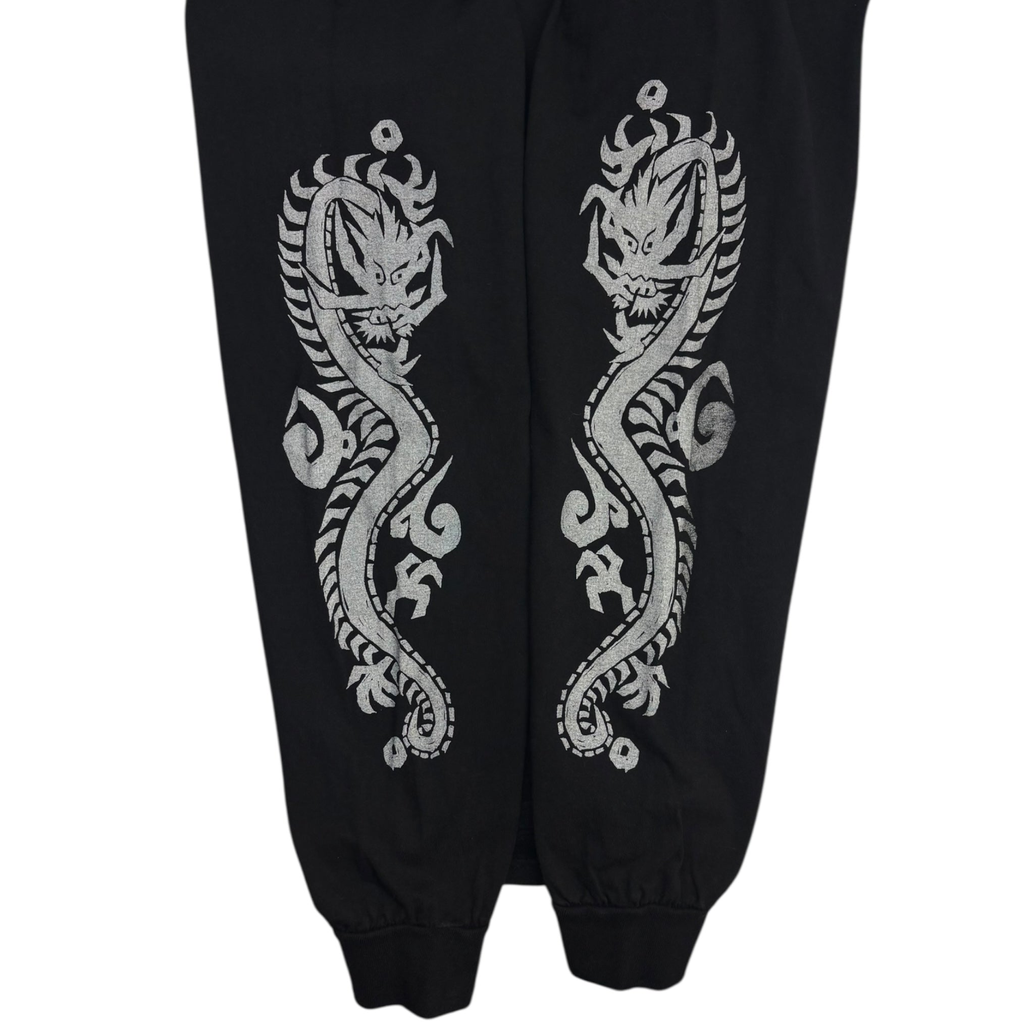 Stussy Dragons Pigment Dyed Long Sleeve Black