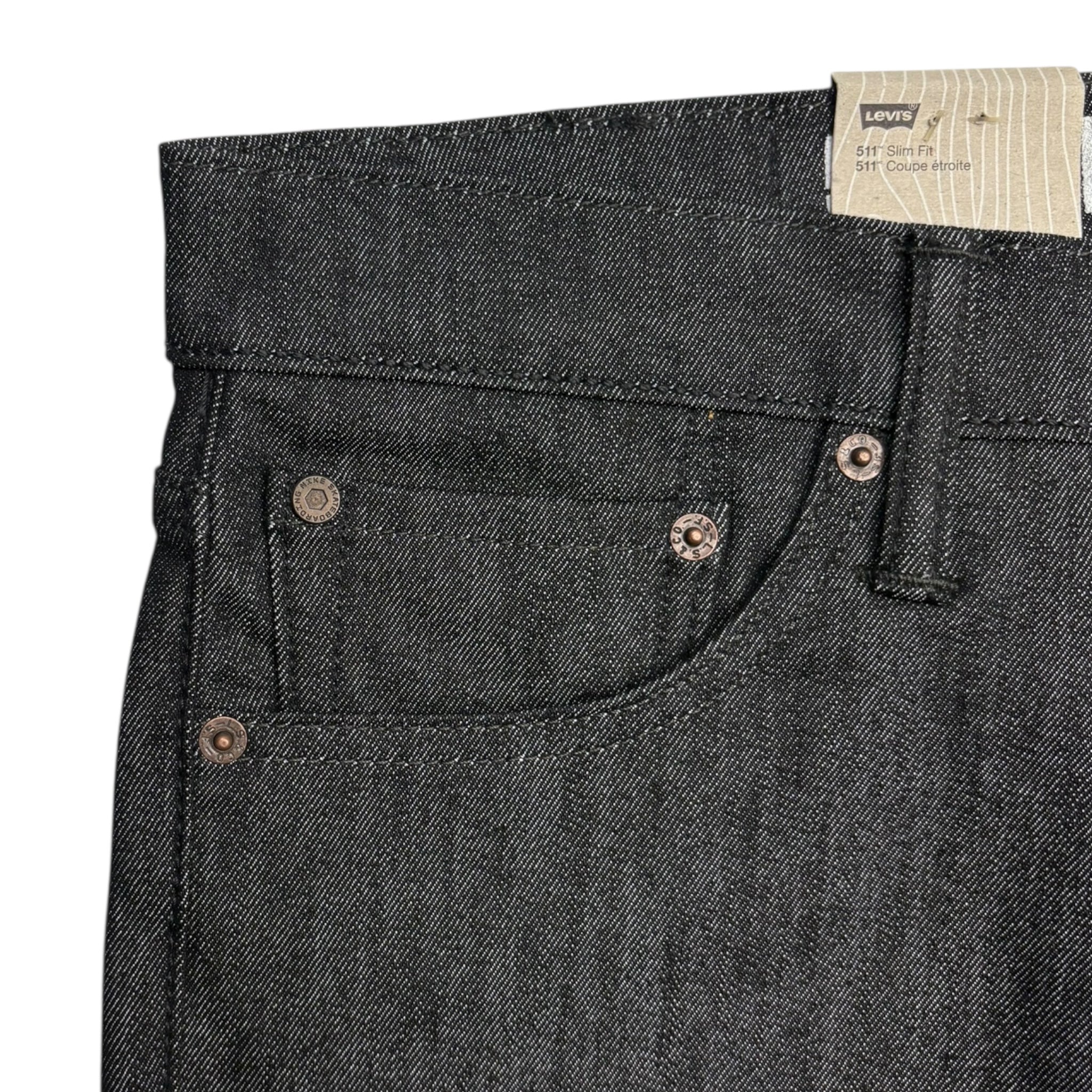 Levi's x Nike Skateboarding 511 Rigid Denim Black