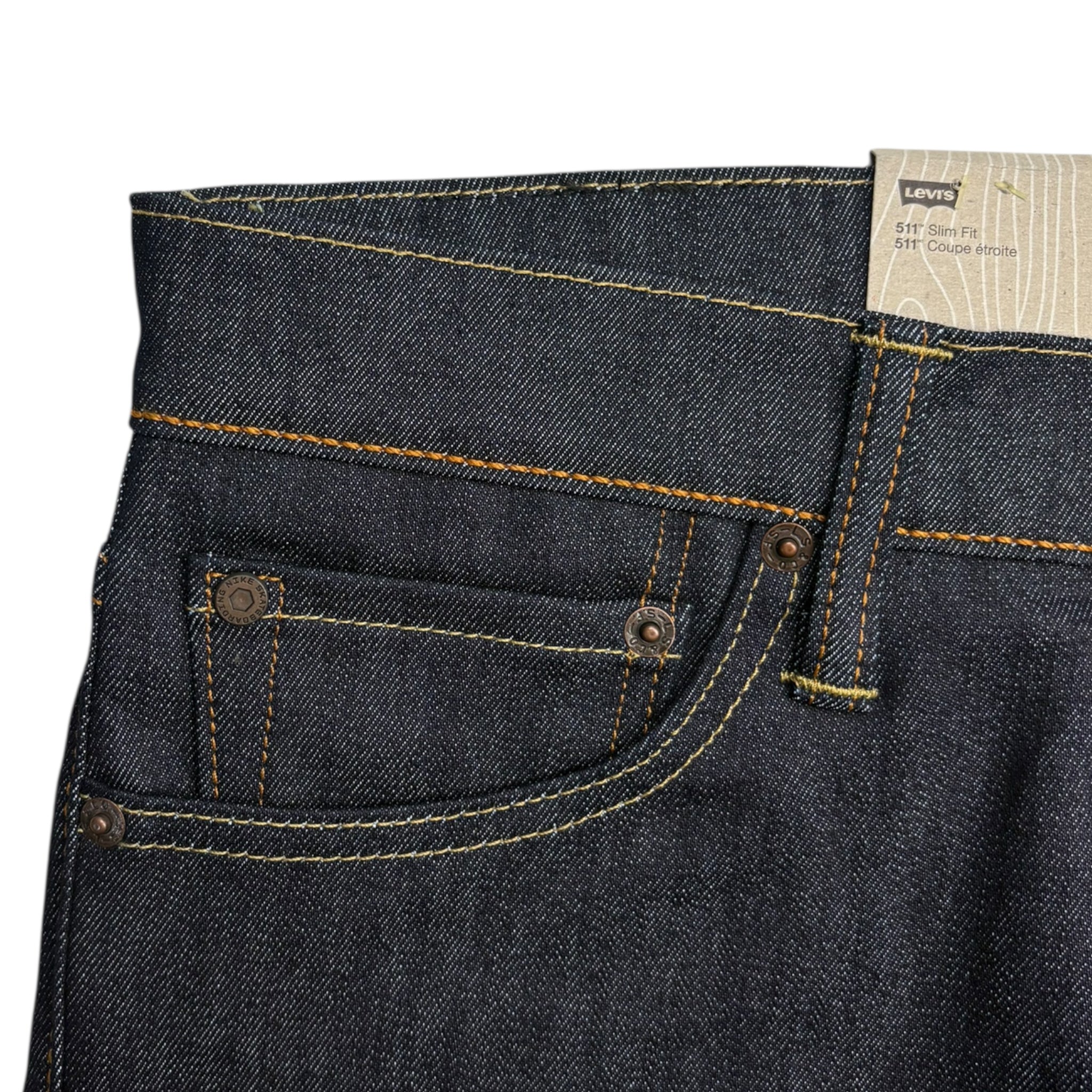 Levi's x Nike Skateboarding 511 Rigid Denim Blue