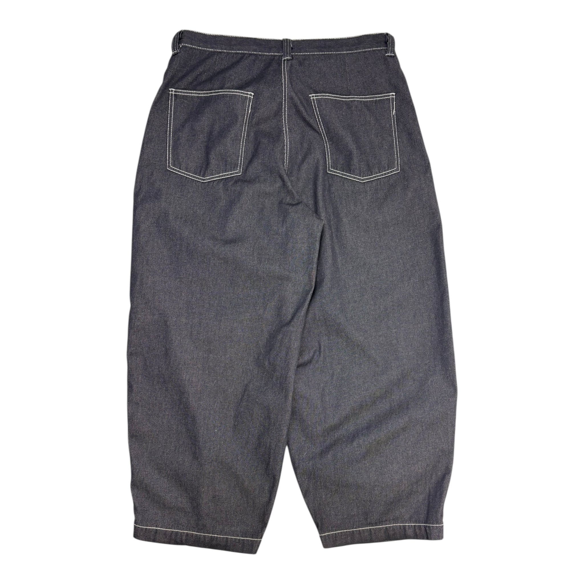 LaFrance Double Pleated Denim Navy