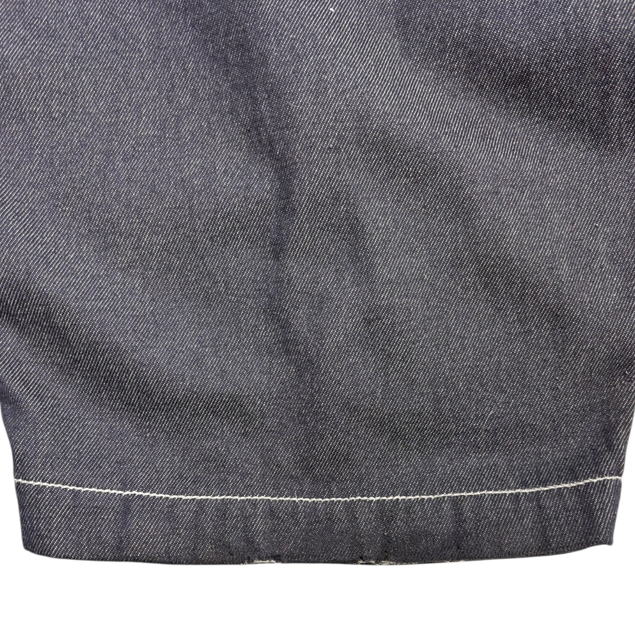 LaFrance Double Pleated Denim Navy