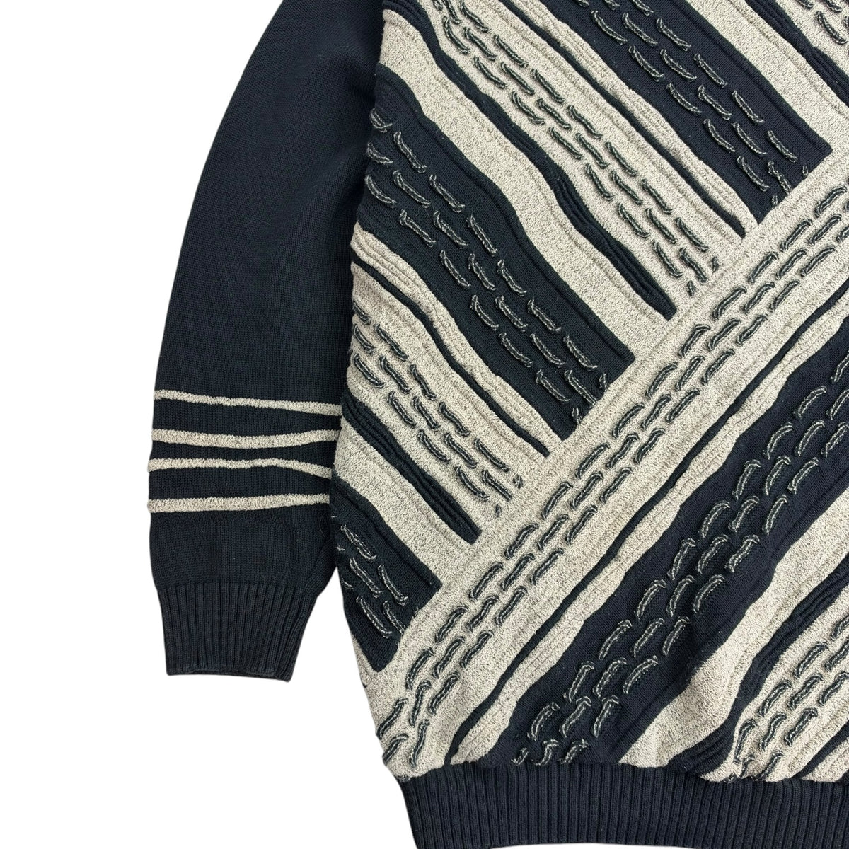 Vintage Tosani 3D Knit Sweater Black/White