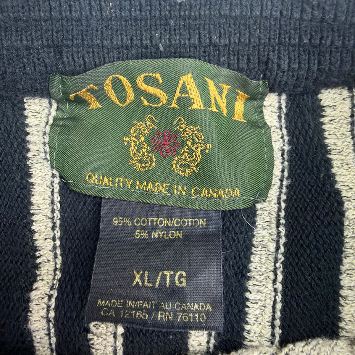 Vintage Tosani 3D Knit Sweater Black/White