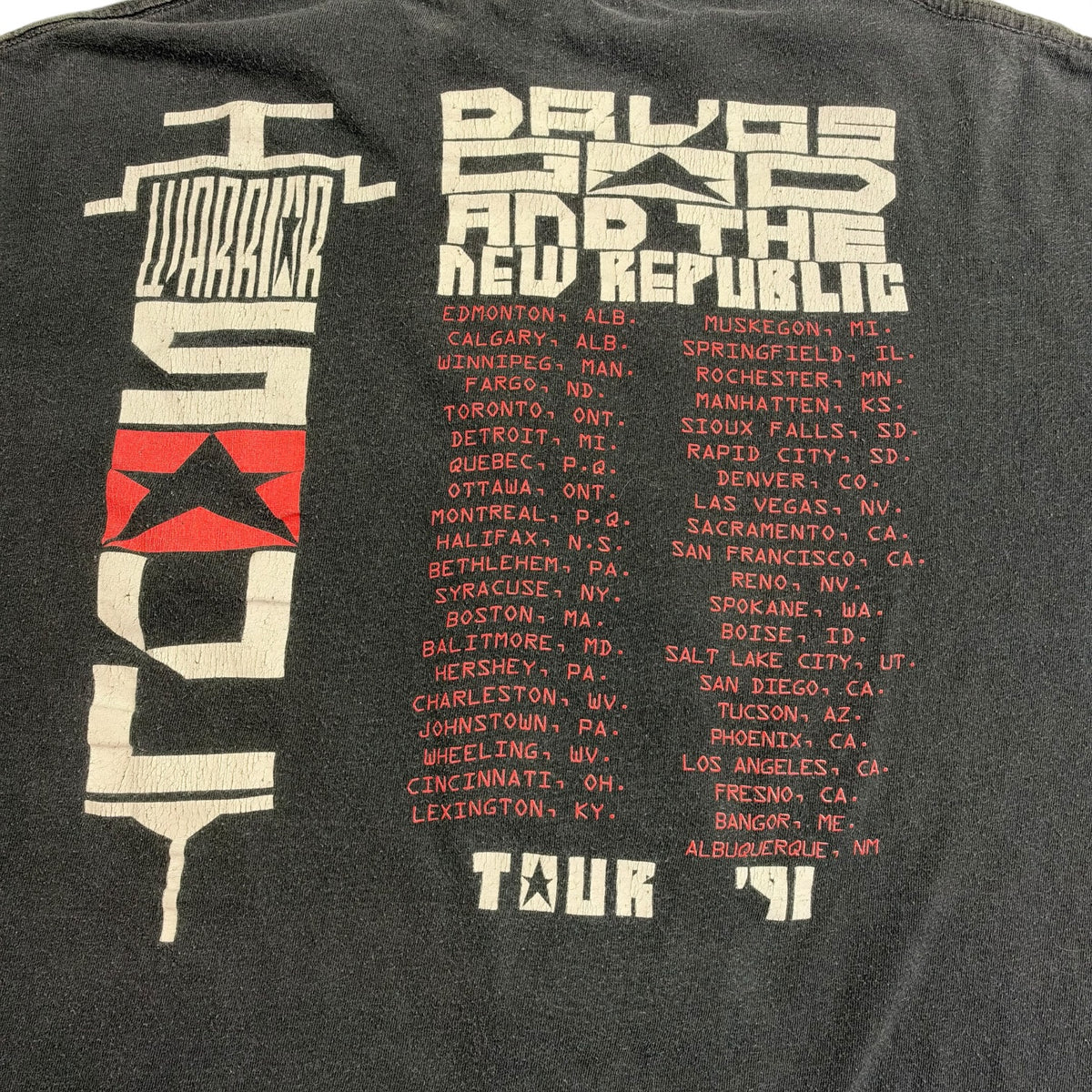 1991 Warrior Soul “Drugs God And The New Republic” Tee Black