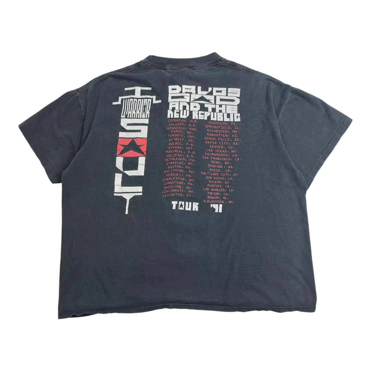 1991 Warrior Soul “Drugs God And The New Republic” Tee Black