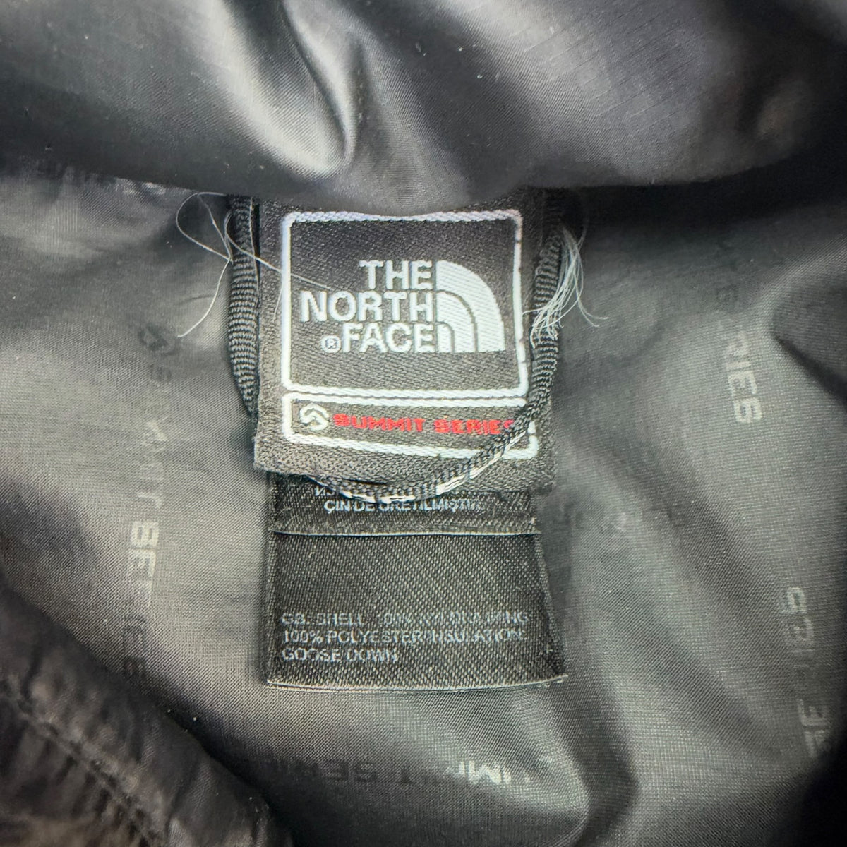 Vintage The North Face Summit Series 800 Fill Jacket Black