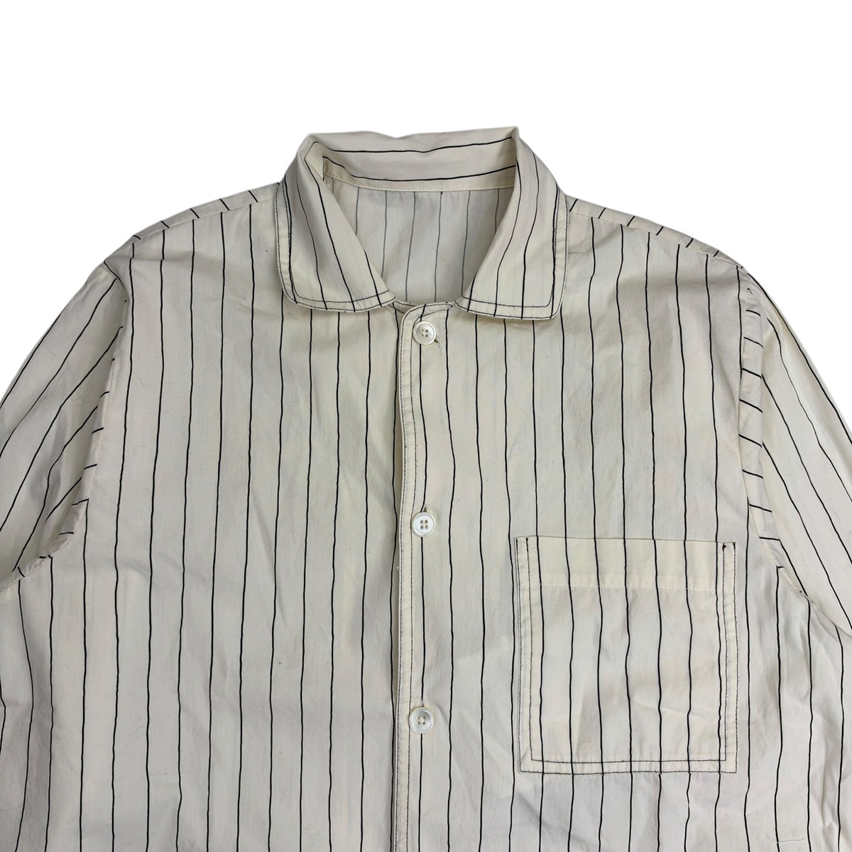 Stüssy x Tekla Poplin Pajama Shirt White/Black