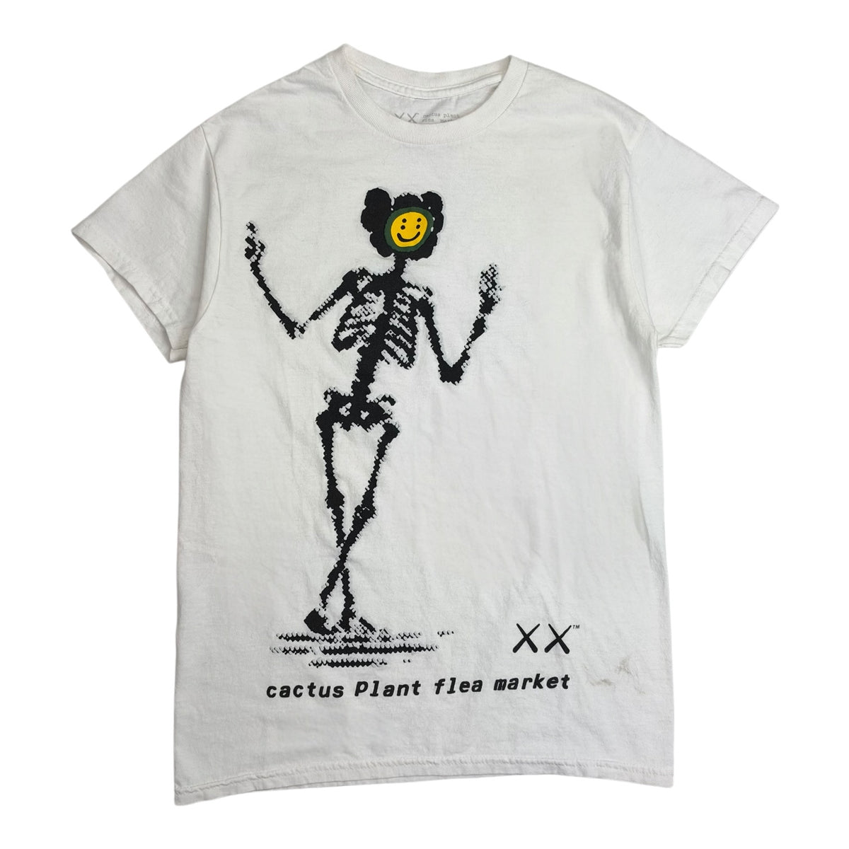 Kaws x Cactus Plant Flea Market CPFM Tee White