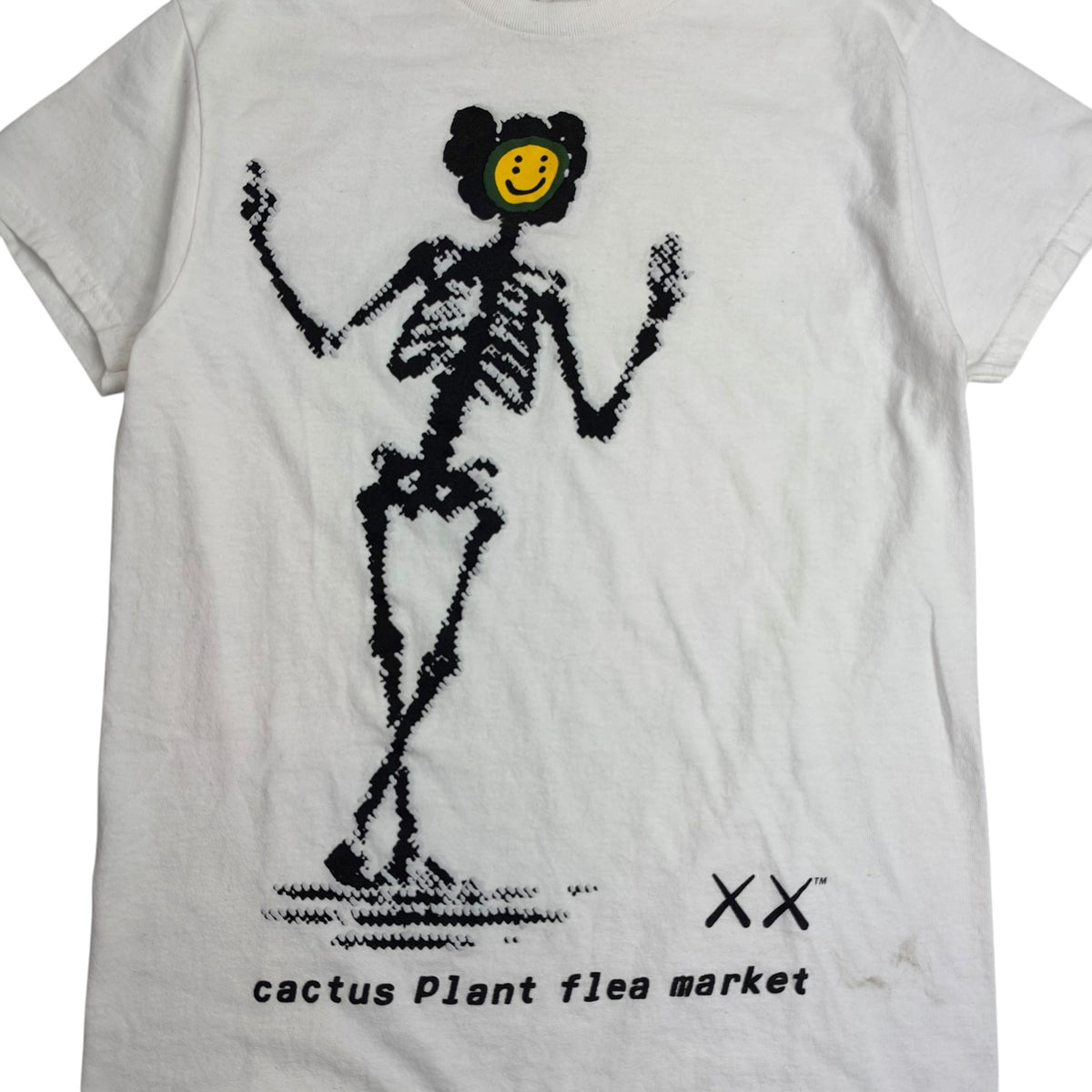 Kaws x Cactus Plant Flea Market CPFM Tee White