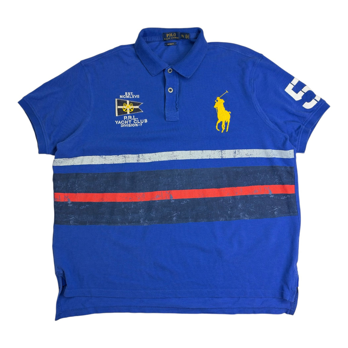 Vintage Polo Ralph Lauren Yacht Club Polo Shirt Blue