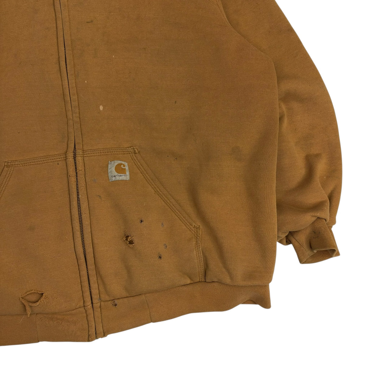 Vintage Carhartt Zip Up Sweater Tan