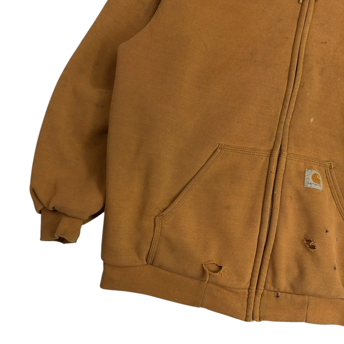 Vintage Carhartt Zip Up Sweater Tan
