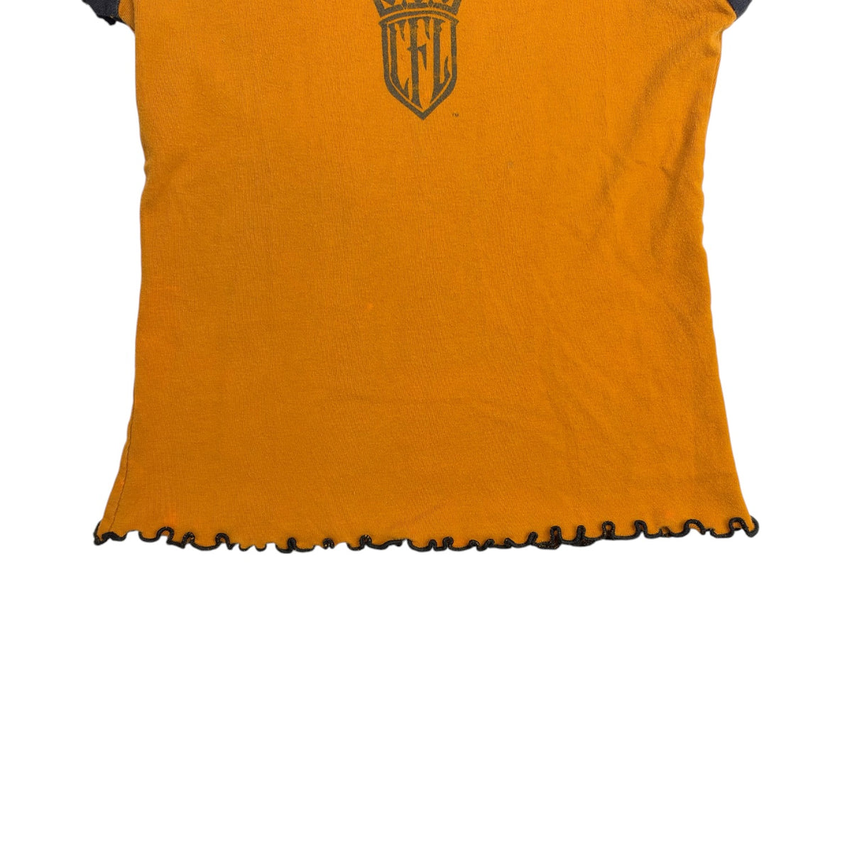 (W) Vintage West Coast Choppers CFL Raglan Baby Tee Yellow/Black