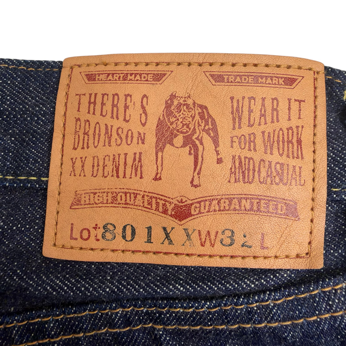 Bronson Mfg. Co. Raw Selvedge Denim Indigo