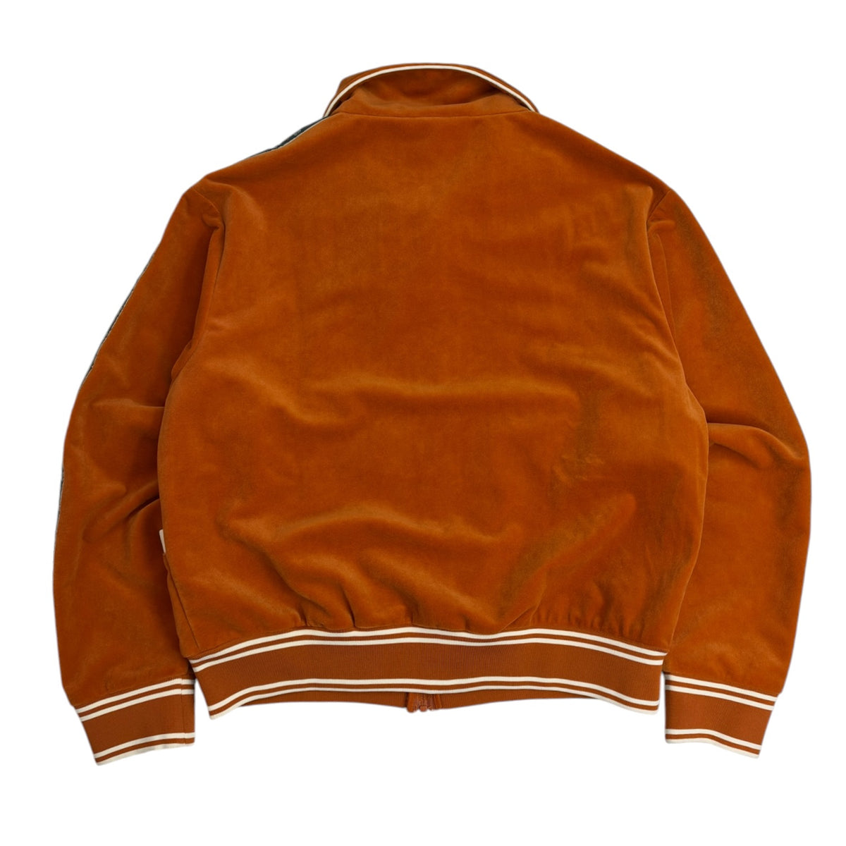 ICECREAM Logo Embroidered Velour Track Jacket Orange