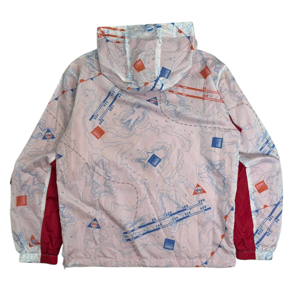 Billionaire Boys Club Topographic Map Print Windbreaker Jacket Pink