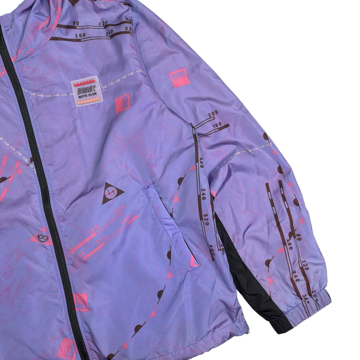 Billionaire Boys Club Nautical Print Windbreaker Purple