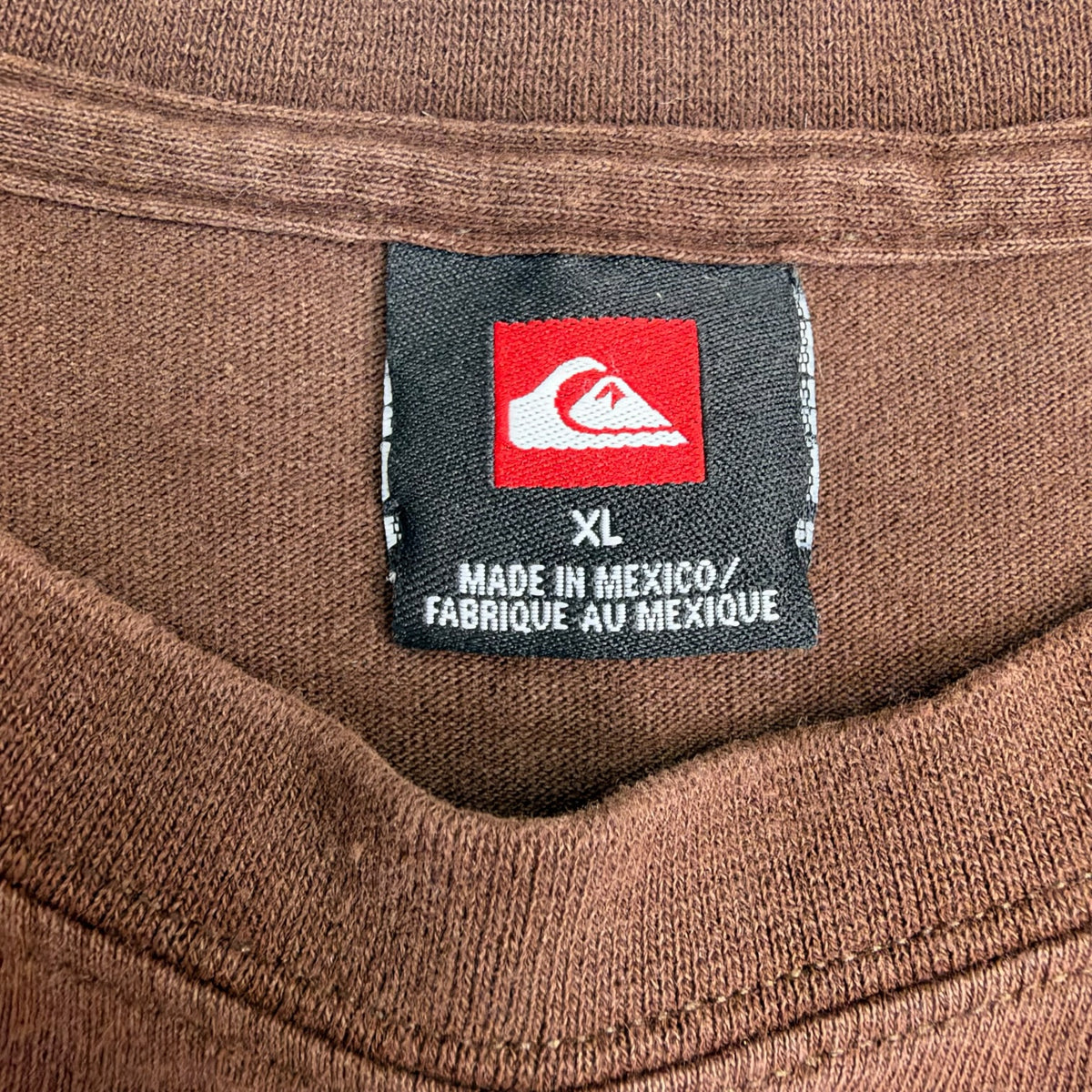 Vintage Quicksilver Logo Tee Brown