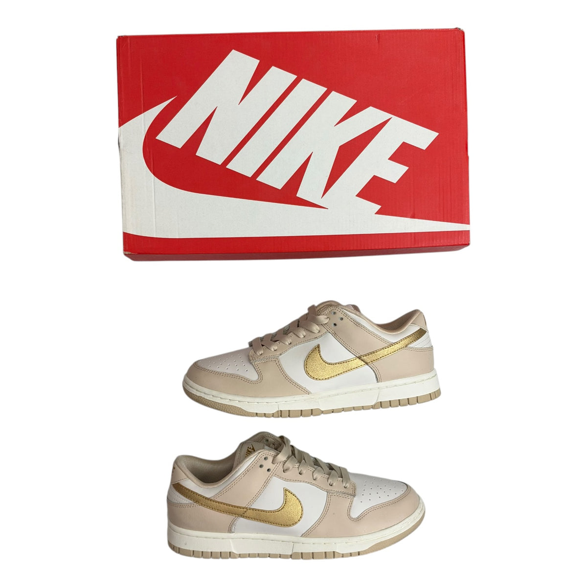 Nike Dunk Low Phantom Metallic Gold (Women's) (Used)