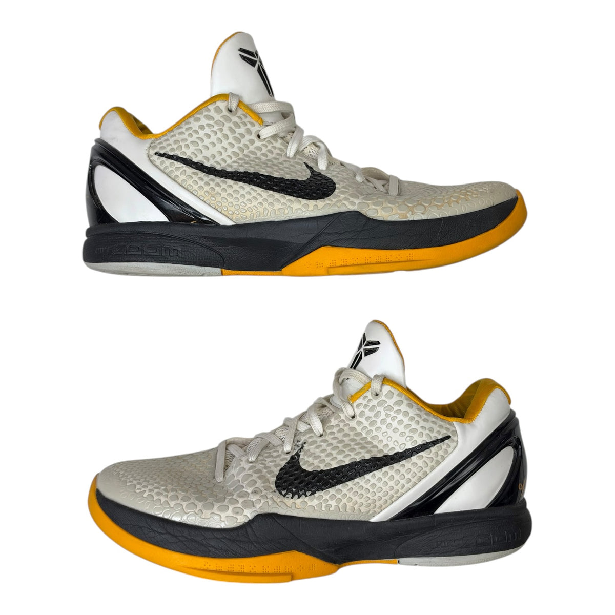 Kobe 6 Protro Playoff Pack White Del Sol (Used)