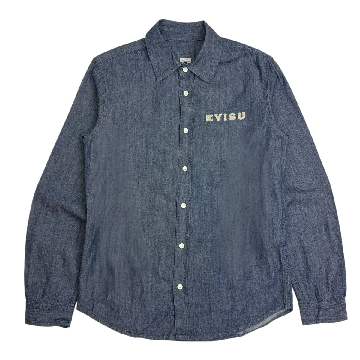 Evisu Denim Button Up Shirt Indigo