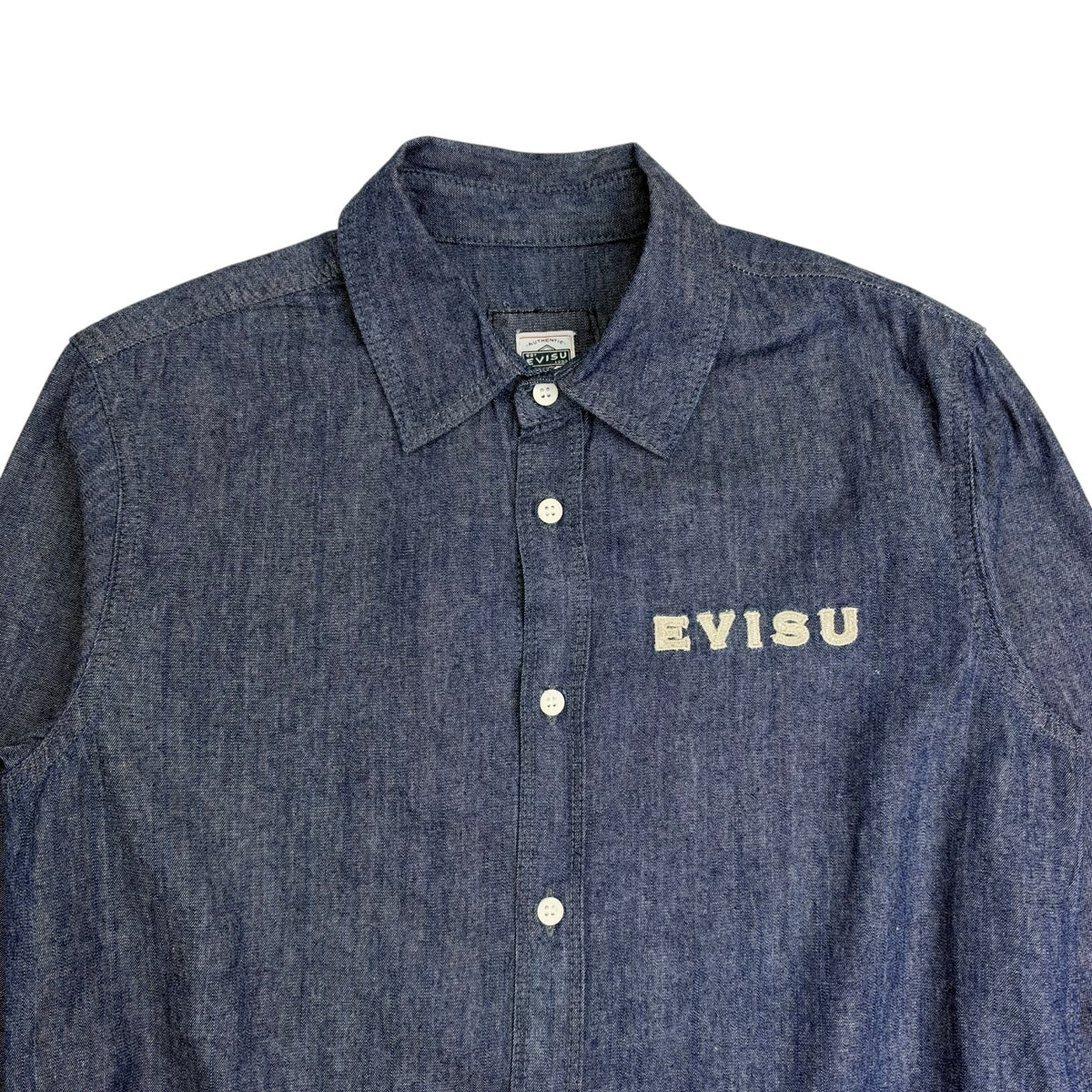 Evisu Denim Button Up Shirt Indigo