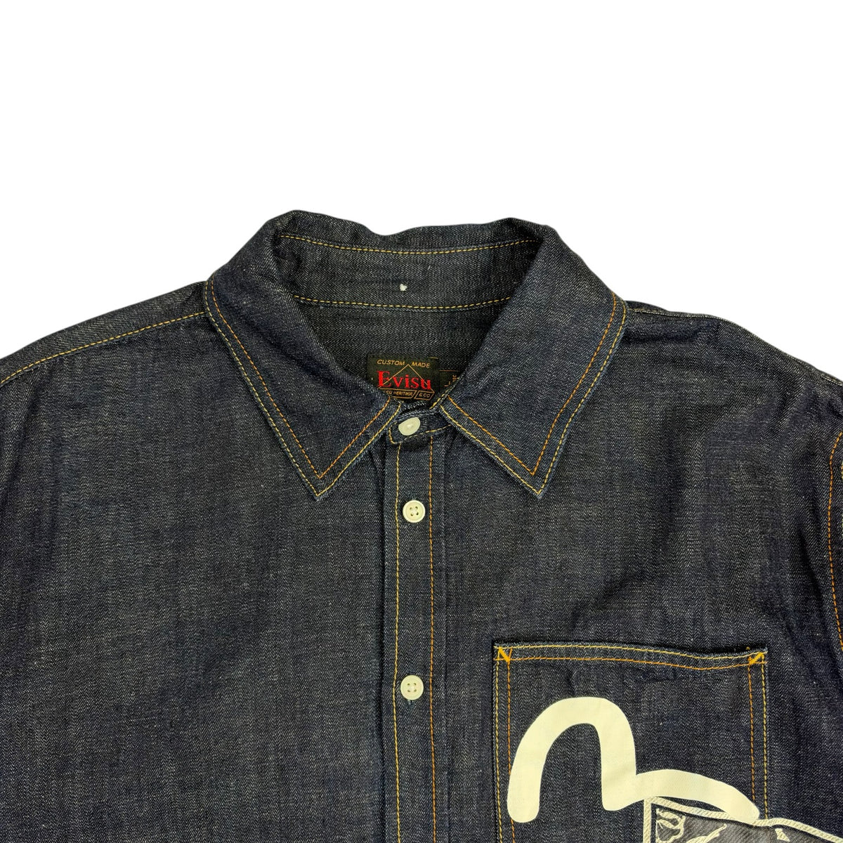 Evisu Denim Jacket Raw Indigo