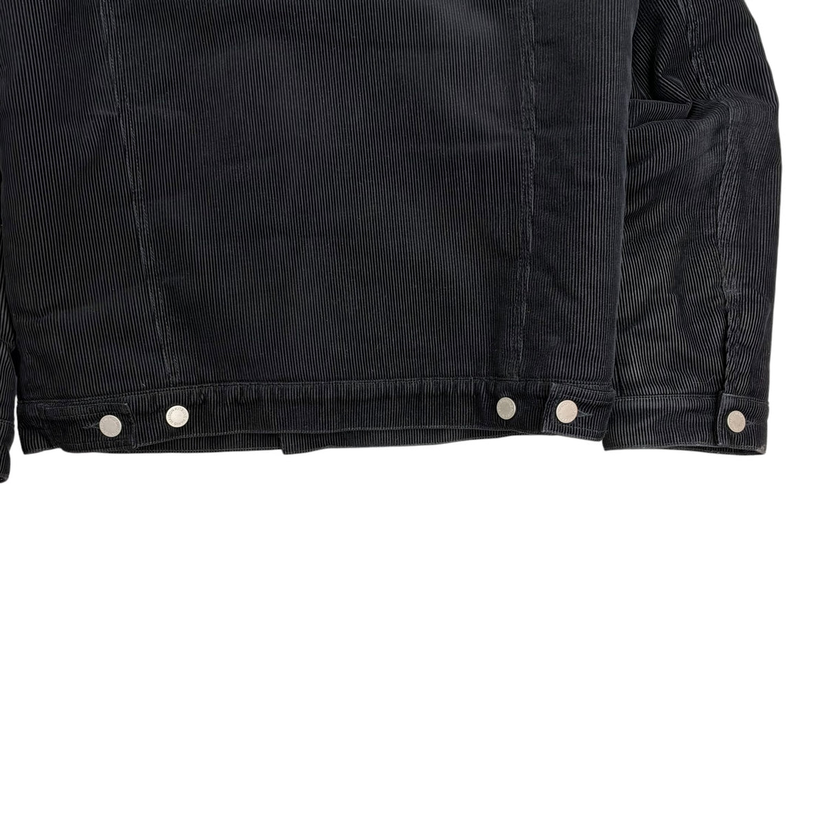 Maison Kitsuné Corduroy Sherpa Trucker Jacket Black