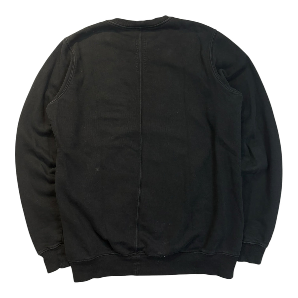 FW16 Rick Owens DRKSHDW “Mastodon” Bleach Vomit Crewneck Black