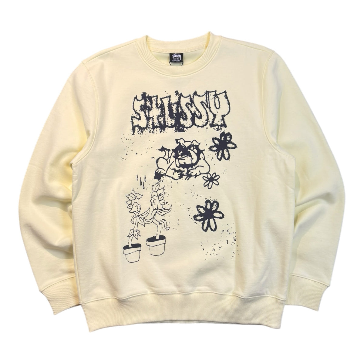 Stussy Bad Dreams Crewneck Pale Yellow