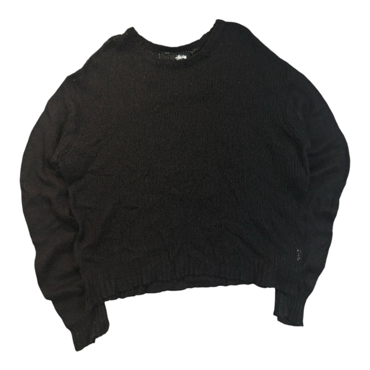 Stussy S Loose Knit Sweater Black