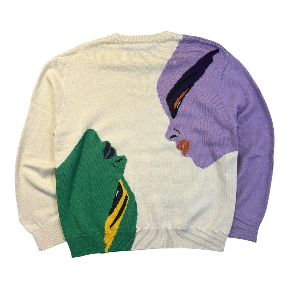 FW21 Supreme Faces Sweater Cream