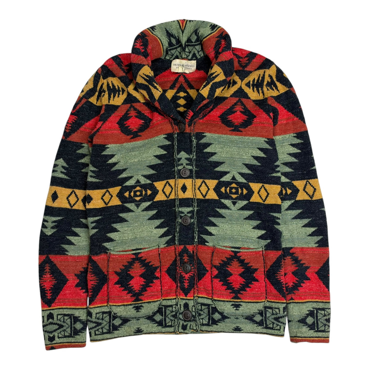 Vintage Denim & Supply Ralph Lauren Southwestern Navajo Print Sweater Multicolour
