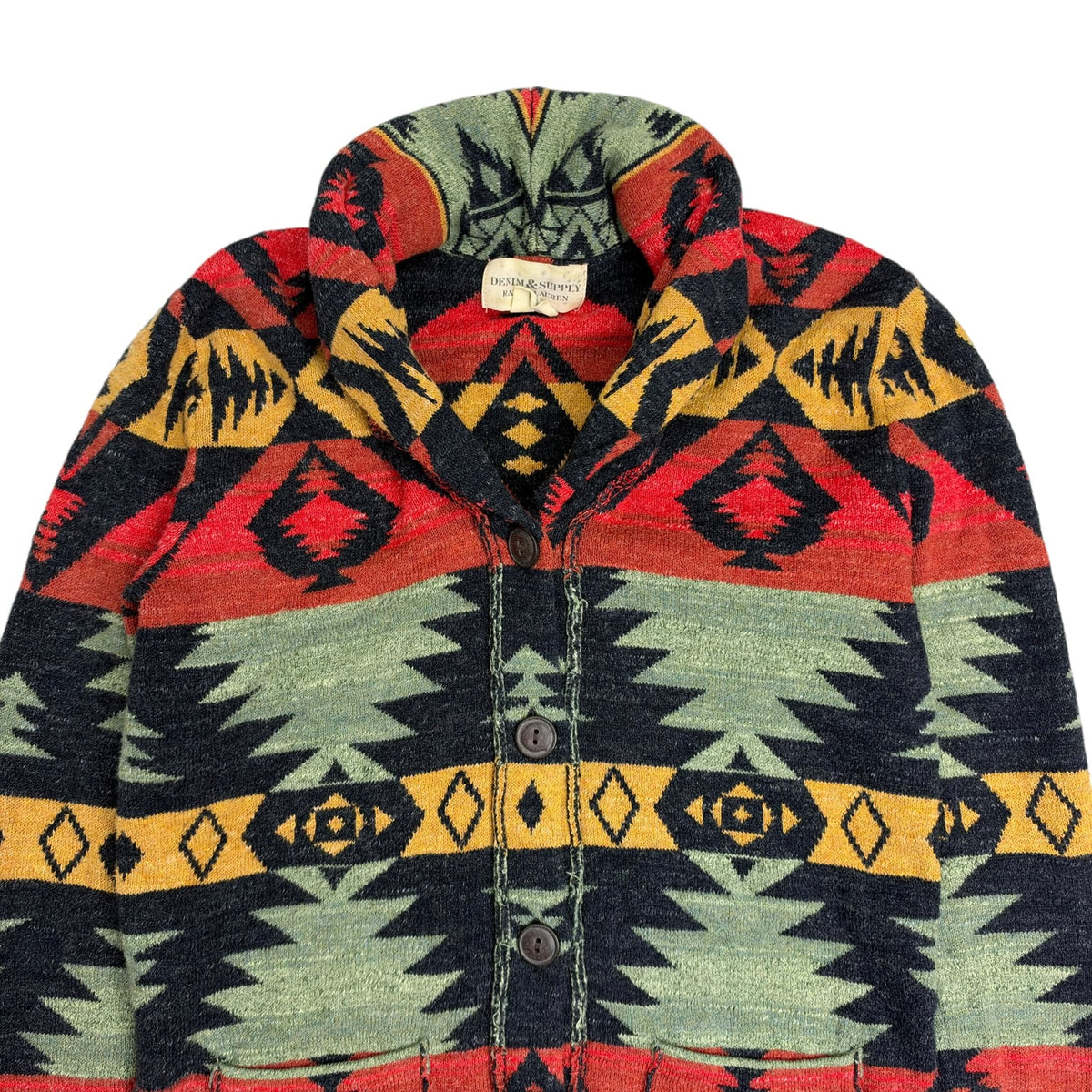 Vintage Denim & Supply Ralph Lauren Southwestern Navajo Print Sweater Multicolour