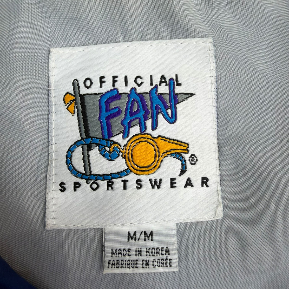 Vintage Toronto Maple Leafs Spellout Windbreaker Blue/White