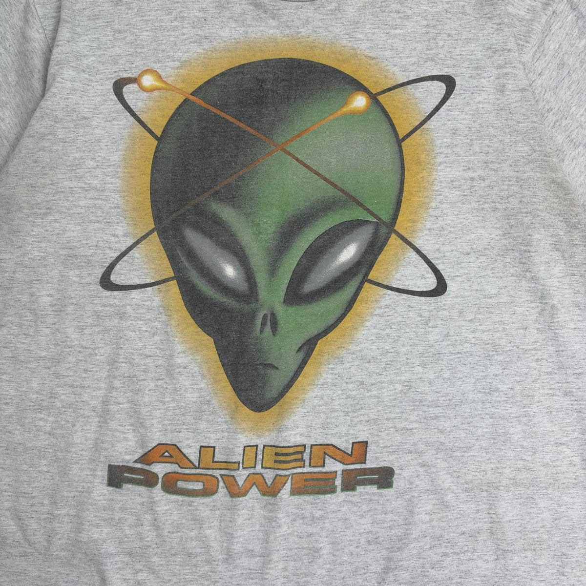 Vintage Alien Power Tee Light Grey