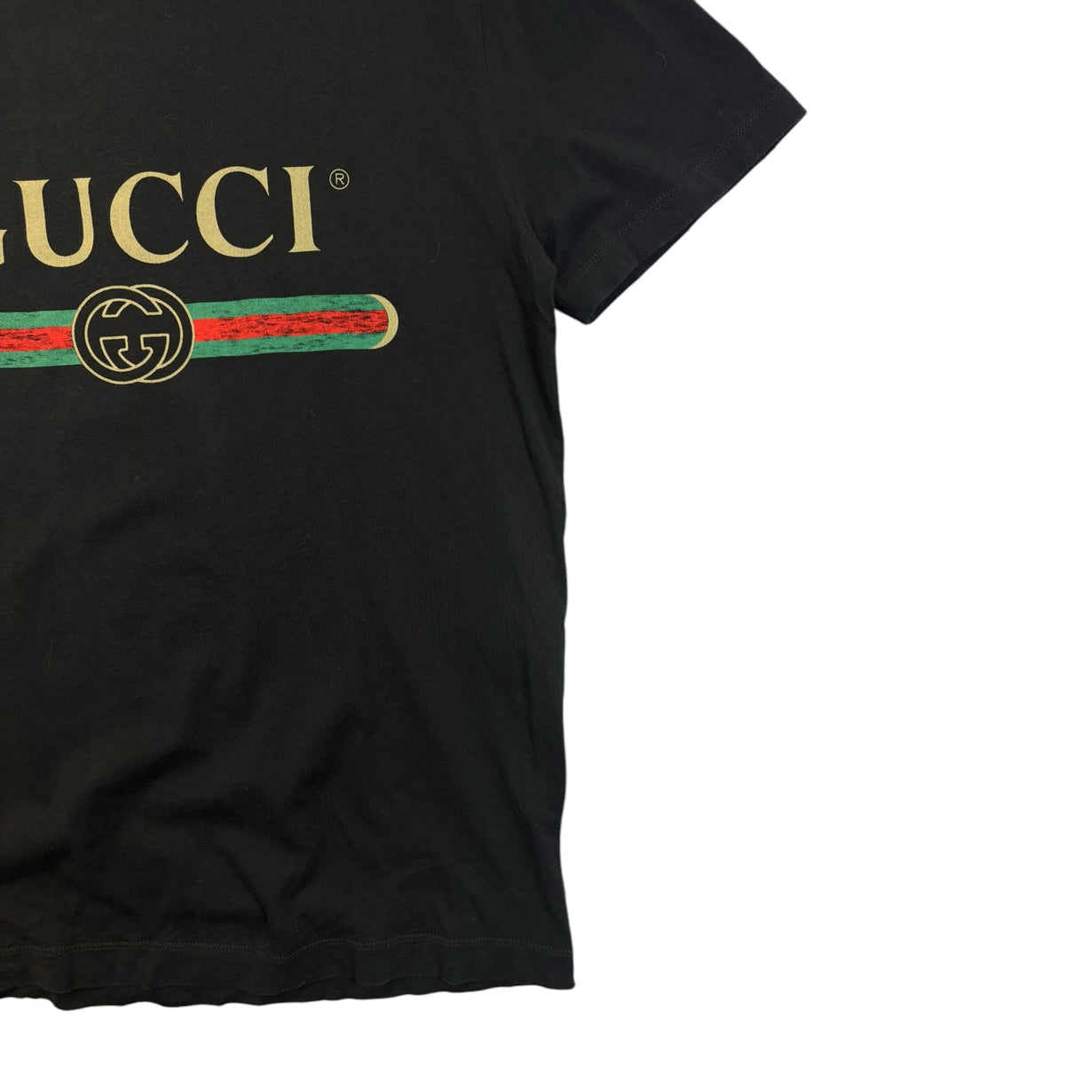 Gucci Logo Print Tee Black