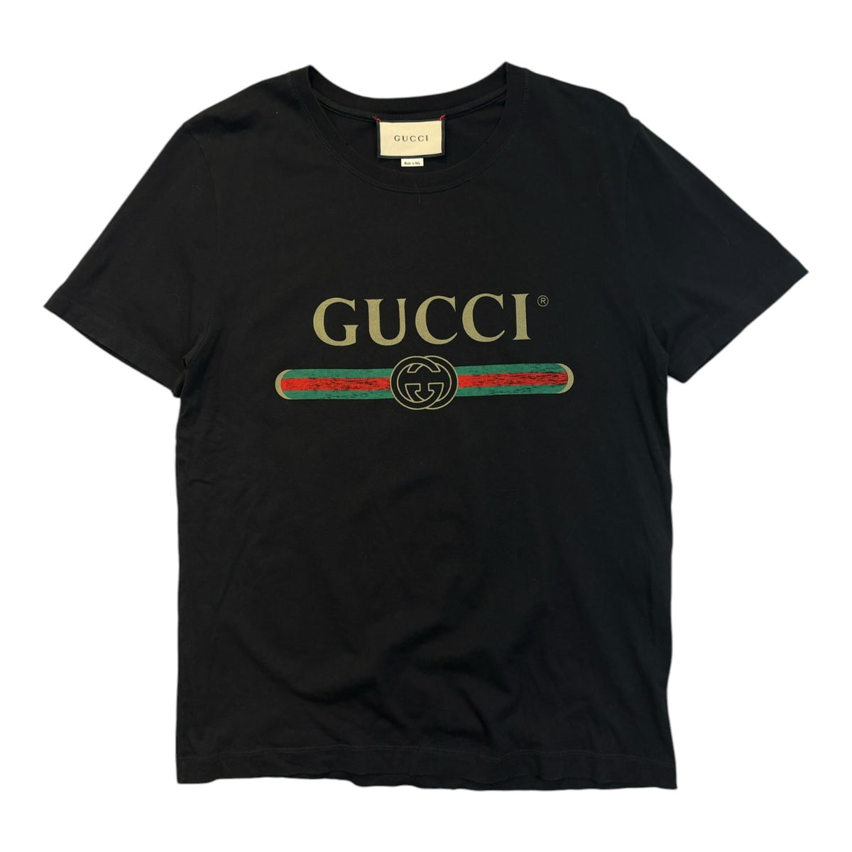 Gucci Logo Print Tee Black