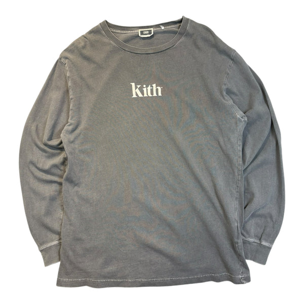 Kith Pigment Dyed LS Tee Grey