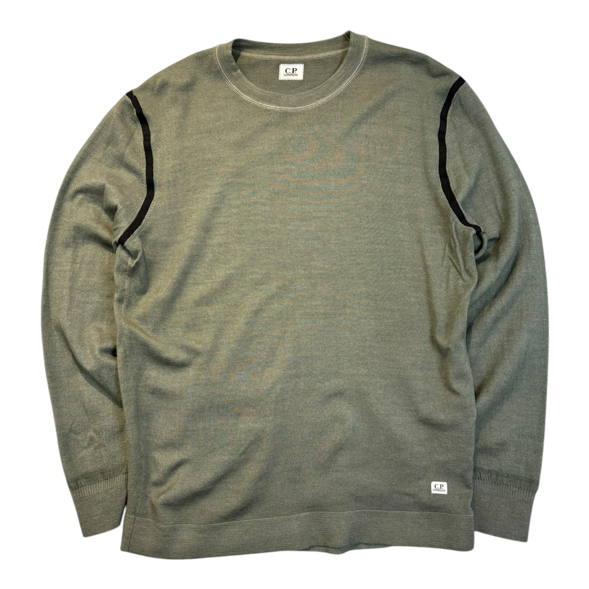 CP Company Crewneck Knit Sweater Olive Green